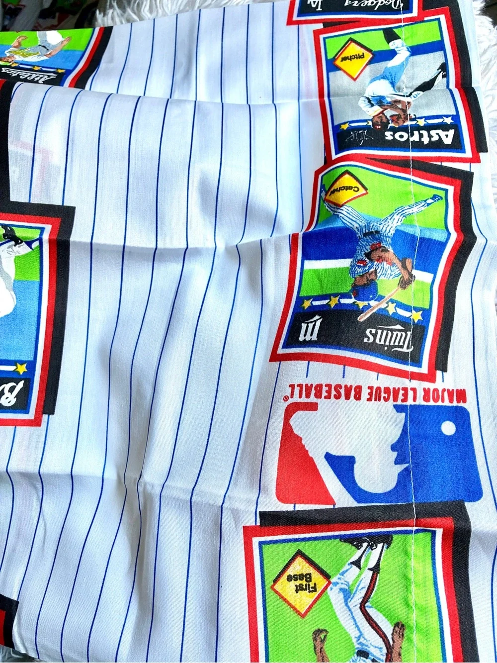 Vintage 1989 Bibb Co. MLB Baseball trading Card Print Sheet Set - 3 PCs